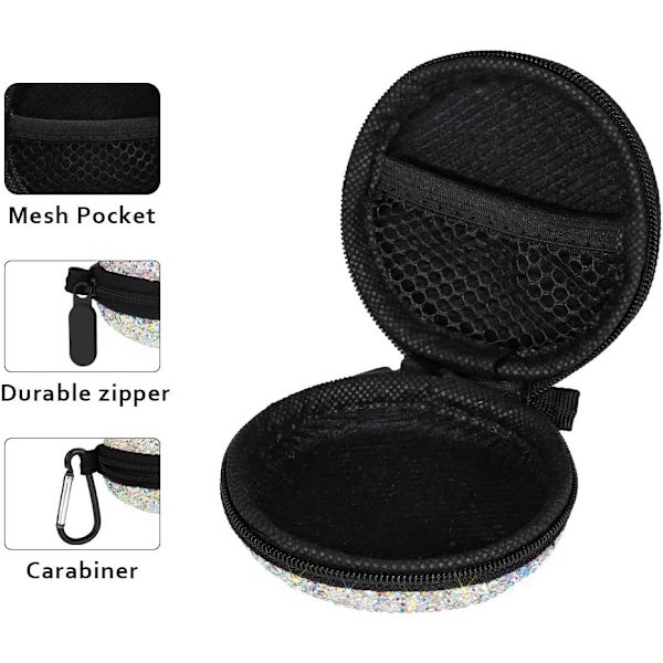 Hörlursfodral Öronsnäckor Små Bärfodral Bling Rhinestone Cryst