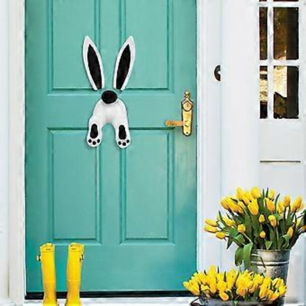 Påskepynt Kanin Påskepynt Stue Rekvisitter Ornamenter Dekoration Hjem Black
