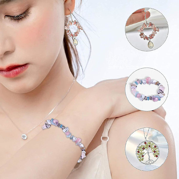 Perles de pierres précieuses Perles irrégulières concassées Set P