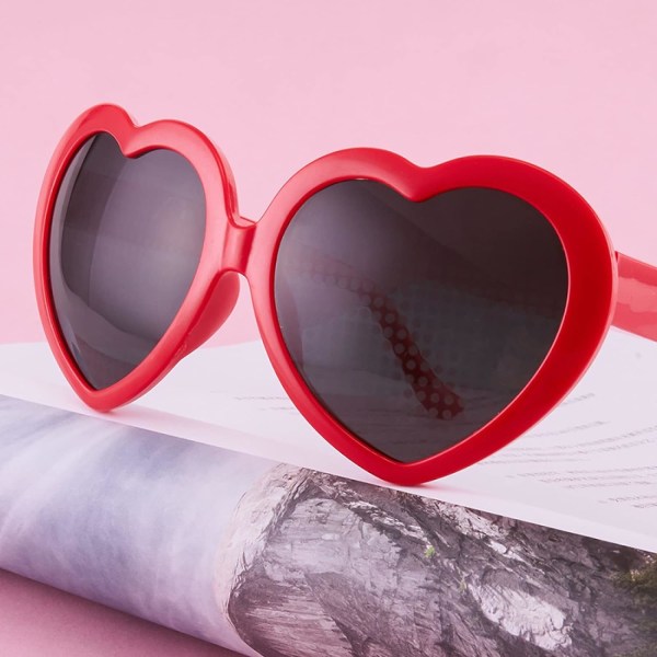 4 Pcs 3D Special Effects Heart Glasses, 3D Hearts Light Diffracti