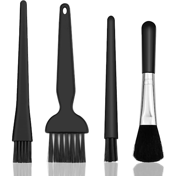 Svart - 4 i 1 nylon antistatisk borste PC rengöringsset Anti-stat