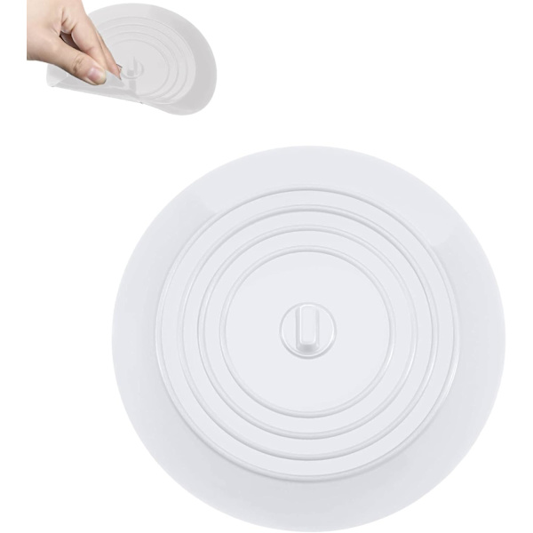 Silikon badkarslock vitt, 15 cm avloppsskydd, köksho