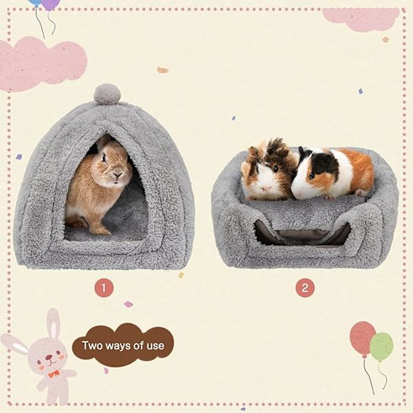 Stor Kanin Hule Seng Bunny Varmt Telthus Lille Dyr Trekant
