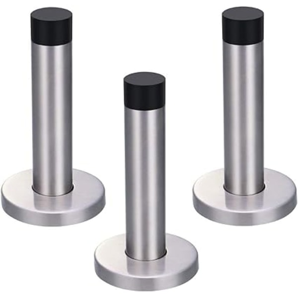 3-osainen sylinterimäinen kumiovenpysäytin (95 mm, rei'itetty/ei rei'itetty)