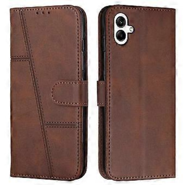 För Samsung Galaxy A06 Fodral Ställ Flip Skyddande Läder Telefonskal Style F