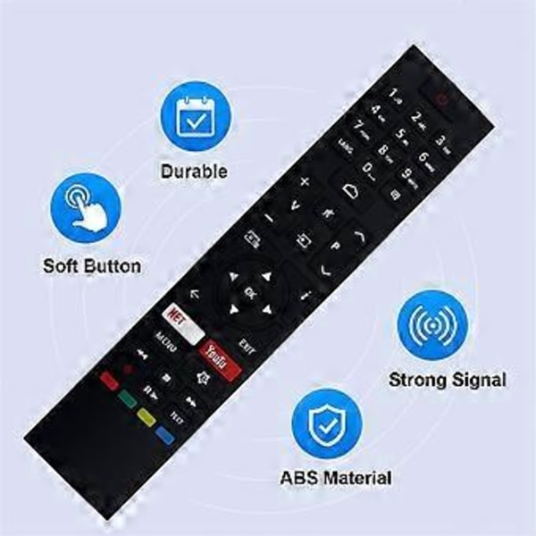 CT-8557 RC43157 Fjernbetjening til Toshiba TV 24WA2063DA 32WA2063DA 43UA2063DA 49UA2063DG 50HAK6151 55UA2063