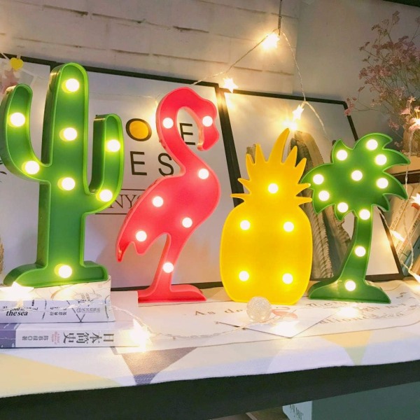 Pineapple Decor Light, Holiday Home Party Bordsdekorationer