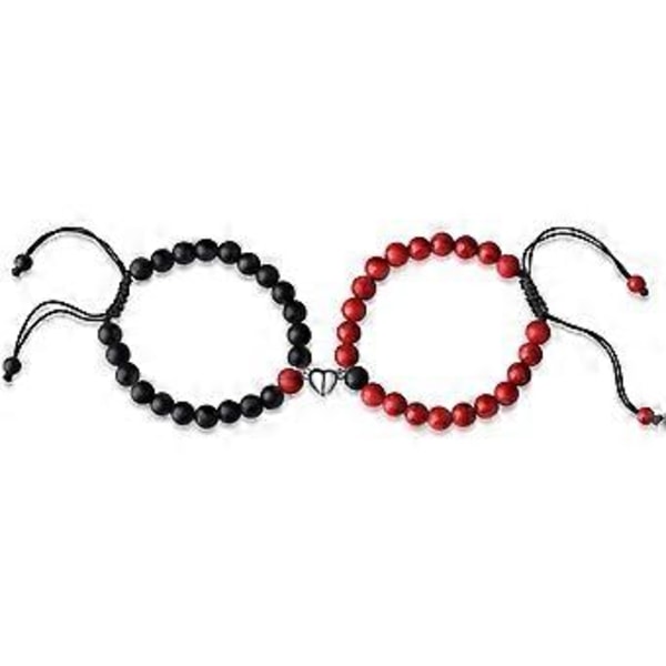 Par Matchende Krystal Armbånd Evigt Forhold Armbånd Smykker Gaver til Kæreste/Kæreste red