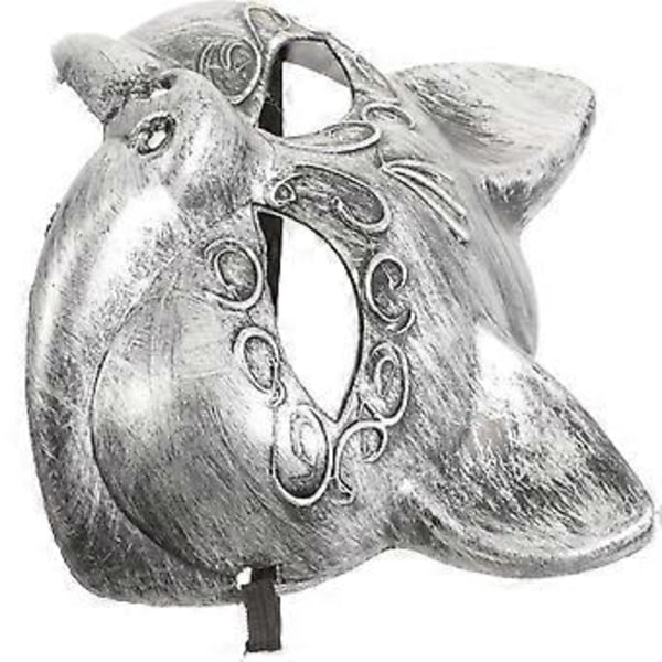 Fox Maske Retro Halv Ansigt Dekorativ Maske Karnevalsmaske Prop Halloween Maske