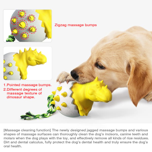 Gul explosiv dinosaurieägg hund molar stick tuggummi husdjur Su