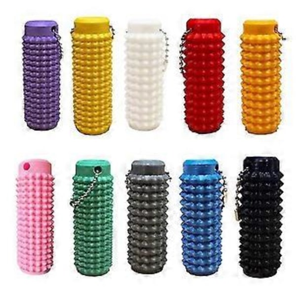 Little Ouchies Fidget, Fick-Mini Fidget Leksak, Spiky Grippie Stim Nyckelring white