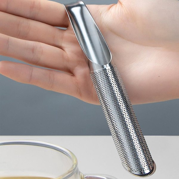 2 stk. rustfrit stål te-infuser si med langt håndtag, nem at rengøre