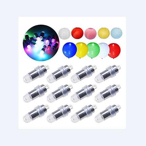 30 stk. LED Ballonlys Varmt Hvid til Papirlaterne Bryllup