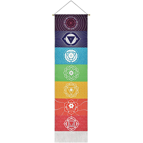 1 st väggbonad, yogameditation, flerfärgad gobeläng, psykedelisk