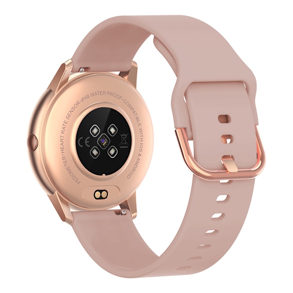 Smartwatch til kvinder, Bluetooth Smartwatch med pulsmåler og skridttæller