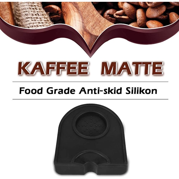 1 stk. kaffepulver trykpude skridsikker silikone bagplade (
