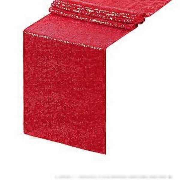 Bordflagg Glitter Bryllup Glitter Bordflagg For Bryllupsfester 12x71 Tommer I Et Utvalg Av Farger Red