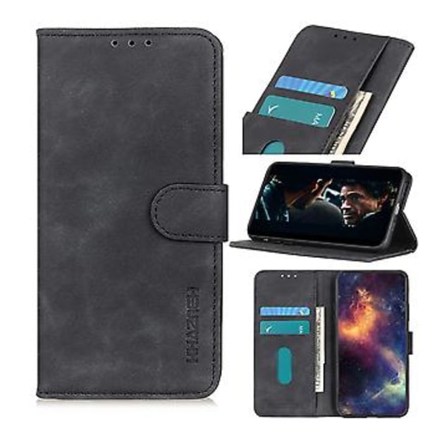 KHAZNEH Retro PU-fodral för Huawei Nova 10 SE Black