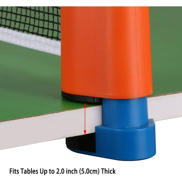 Tilbagetrækkelig Bordtennisnet Udskiftning, Ping Pong Net og Stang