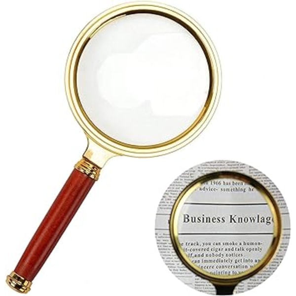 Håndholdt forstørrelsesglas, 10x forstørrelsesglas til hjemmeundervisning, læsning