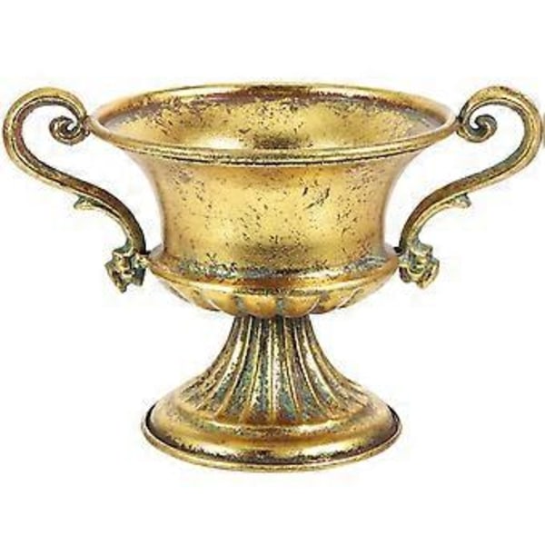 Metallinen kukkaruukku rautamaljakko retro metallinen kukkaruukku kotitalouksien koristeellinen rautataide maljakko puutarhan sisustus