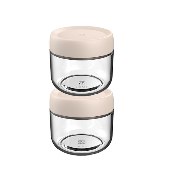 2-pack 300 ml glasburkar för overnight oats med glaslock, lämpliga för overnight oat-sallad, frukt-yoghurtpudding, med tät skruvlock