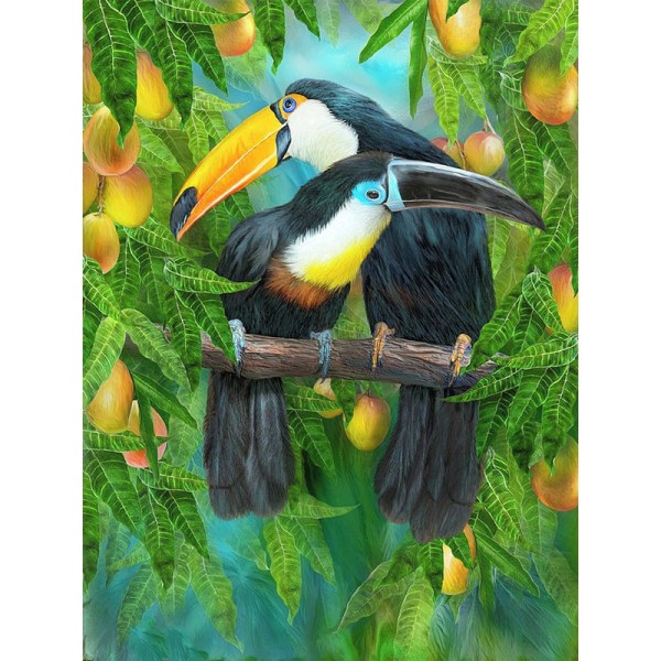 30x40cm 5D DIY Diamond Painting Full, Parrot#O Series, DIY Diamond