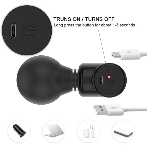 Minihierontapistooli - Kannettava USB-lataus, Superhiljainen 8 nopeutta