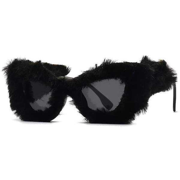 Cat Eye Mote Solbriller For Kvinner Menn Y2k Plush Club Party Favors Maskerade Dekorative Glasses.F.