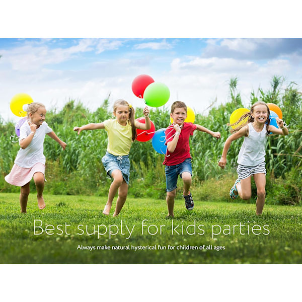 Ballonger Regnbågsset (100-pack) 12 tum, Assorterade ljusa färger
