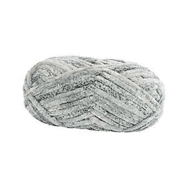 Kraftig Garn Håndstrikket Garn Jumbo Rørformet Garn Vægt Garn Super Tykt Kæmpe Uldgarn til Huer Halstørklæder Tæppefremstilling Sweater Håndværk Grå Gray