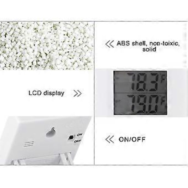 Högprecision LCD Digital Inomhus- & Utomhustermometer Temperaturmätare Testare Batteridriven