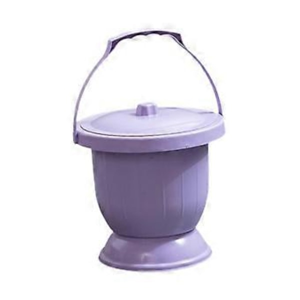 Kammare Pottspottkopp med Lock Förtjockad Urinflaska Natturinal Portabel Spottkopp Urinal Potta för Camping Barn Vuxna (Lila S) Purple S
