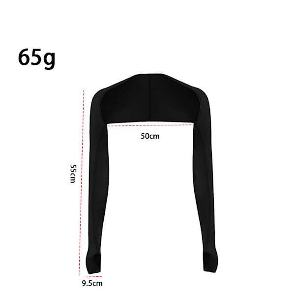 2 st (svart+vit, ca 50*55cm) UV-skydd sjal arm sle