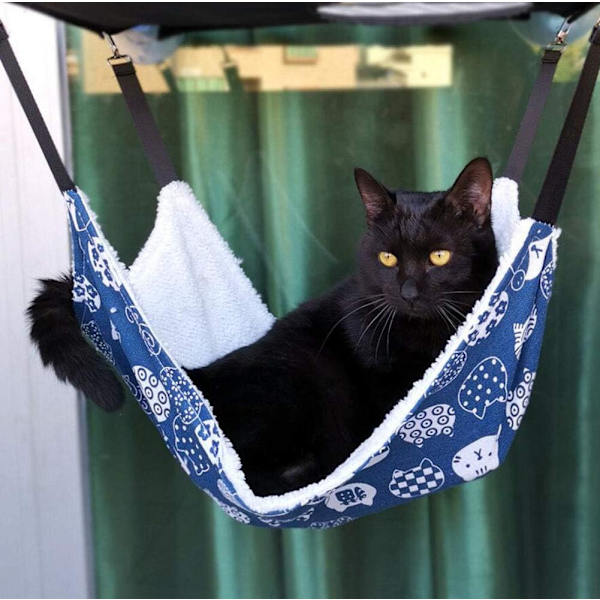 Hengekøye for katt, ilder, rotte, kanin, liten hund eller andre kjæledyr - C