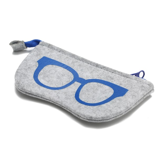 Assorterede farver, 4 stk. bløde briller etui filt taske filt briller ca