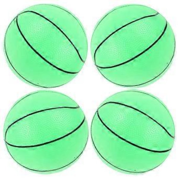 1 Set Plast Självlysande Basketboll Barn Träning Basketboll med Pump