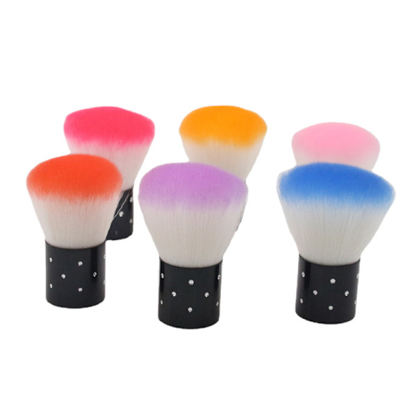 Nagelkonst dammborste, Nagelkonst mjuka nagelrengöringsborstar 6PCS