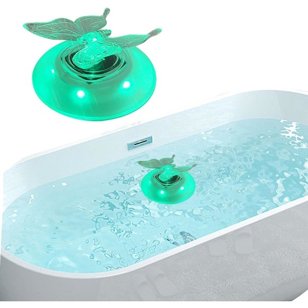 LED Solcelledes Pool Lys - Farverige Sommerfugl & Dragonfly LED Lys