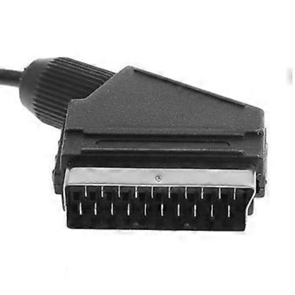 1,8 m RGB Audio Video AV A/V TV Scart -kaapeli 64 N64 SNES:lle NGC NTSC Gamecube -pelikonsolin johdinlisätarvikkeet Musta