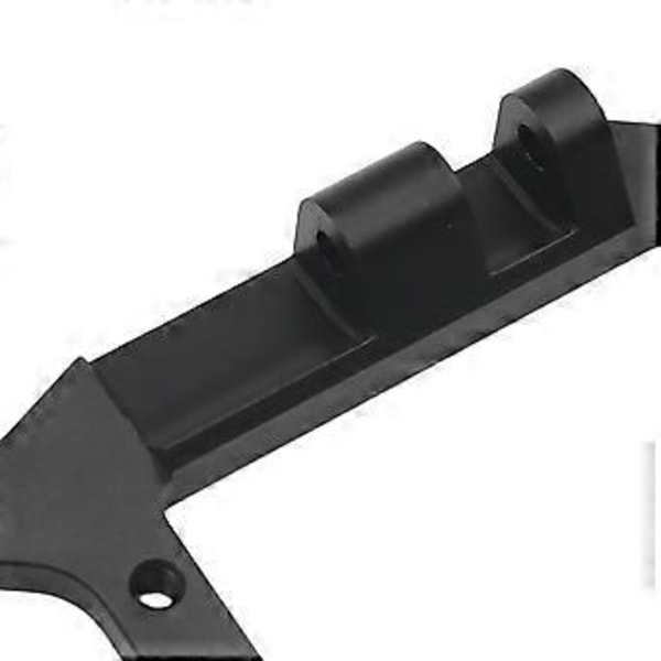 CNC Aluminium Servo Beslag RC Bil Reservedel Høj Ydeevne Letvægts RC Bil Dele til 1/10 RC Crawler Bil TRX 4 (Sort)