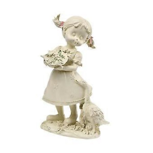Barnstaty Harts Barnfigur Fint Hantverk Födelsedagspresent Skrivbordsdekoration Ung Figur Skulptur för Vardagsrum Kontor (Flicka) Girl