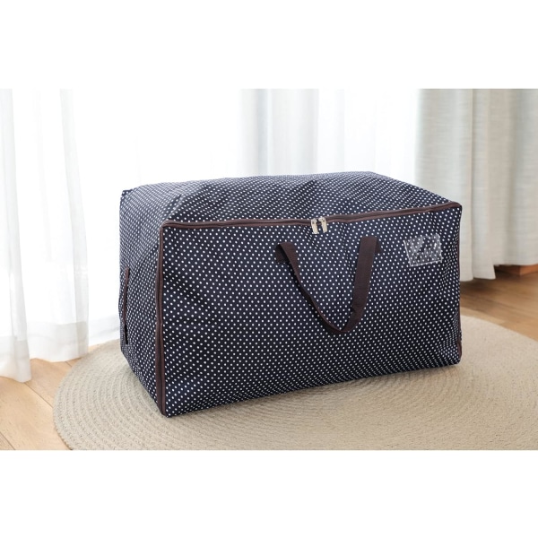 Blå-100L klespose, Oversized tykk oppbevaringspose, Reisepose (
