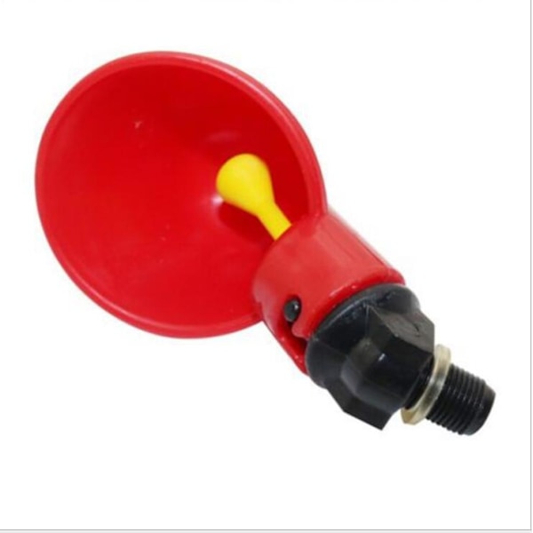 Liten röd skål (10-pack), automatisk fjäderfävattendispenser Porta