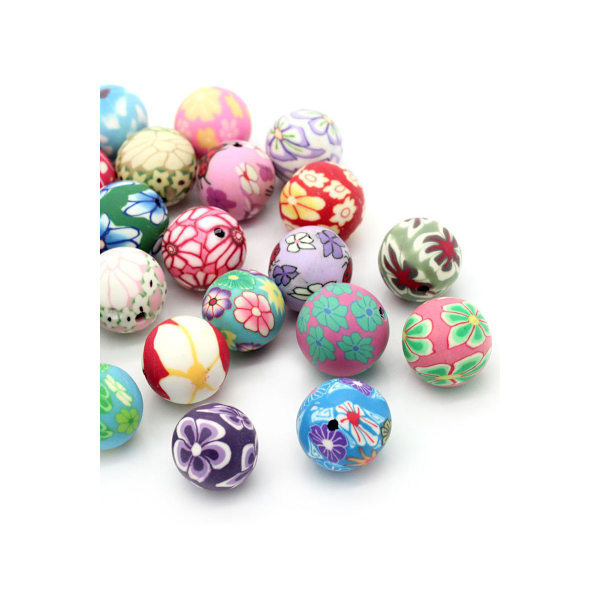 12mm 30PCS Mjuka Lerbollar Blandade Färger