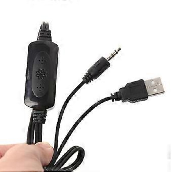 Kompakte Mini Høyttalere i Lommeformat med Kabel, Støtsikker Subwoofer, Lett å Bære og Dele Musikk, Stilig Utseende, Svart