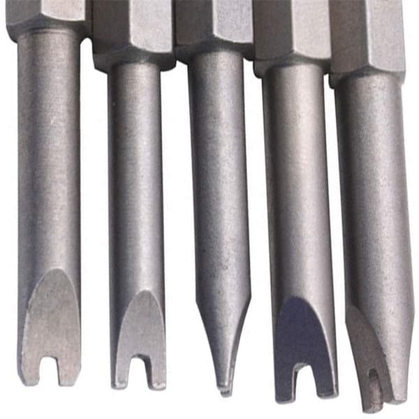 1 Set med 5 U-formade Hex Magnetiska Skruvmejselbitar för Elektrisk Sk