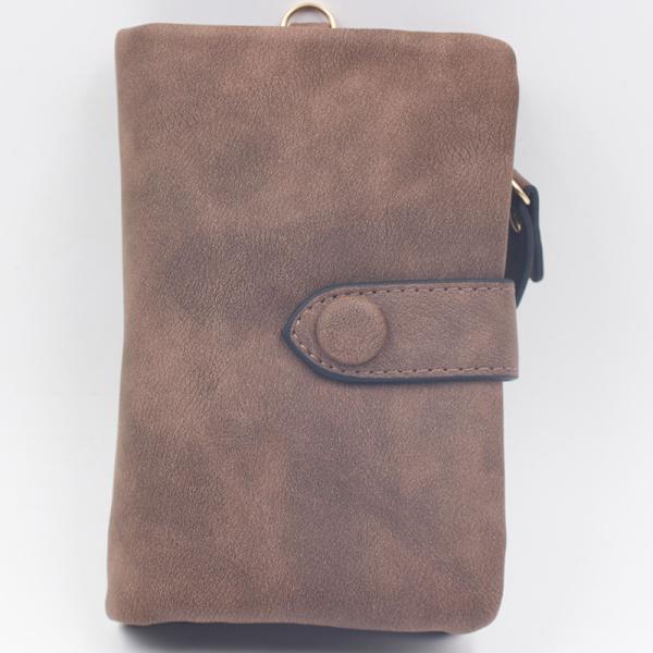 Frostet Tegnebog Tri-Fold Multi-Kortholder - Brun