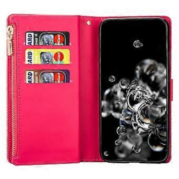 Til Samsung Galaxy A05s 4G Læder Etui Glittery Telefon Cover med Lynlås Pung Style E