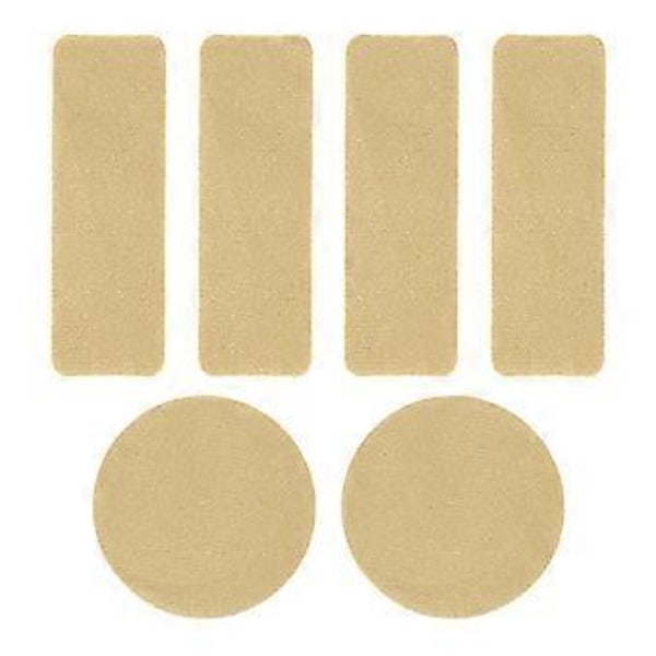 6 kpl itseliimautuvia urheilukenkien korjaustarroja jalkojenhoitotyyny neliö pyöreä kengänreiän ehkäisytarrat kestävä vaaleankeltainen light yellow